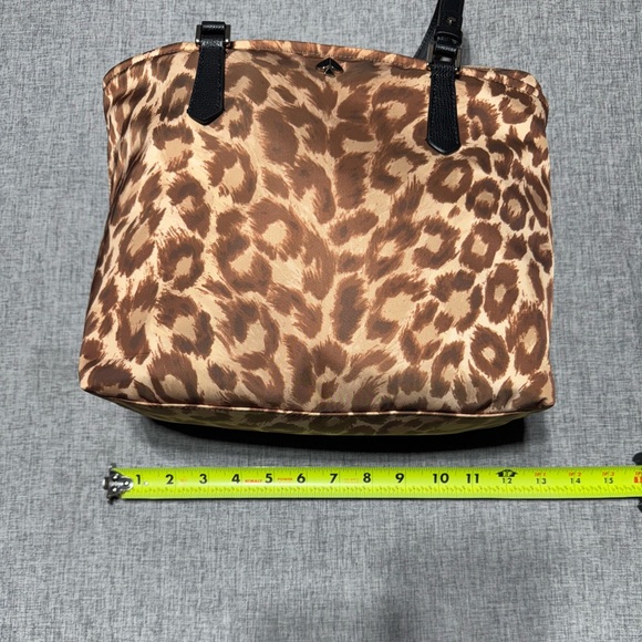 Kate Spade Taylor Leopard Small Nylon Crossbody Tote - Picture 8 of 9